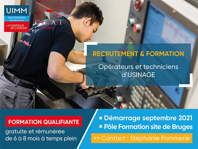 Recrutement opérateur technicien usinage