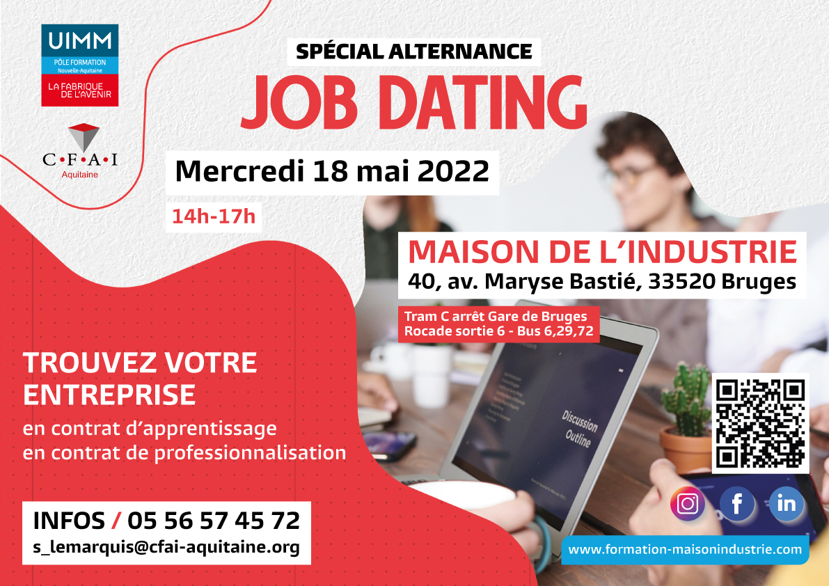 Job Dating Bruges 18 mai 2022