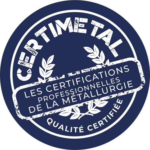 CERTIMETAL, Le Pôle Formation UIMM Nouvelle Aquitaine, composé du CFAI Aquitaine et de l'AFPI Sud-Ouest, a le plaisir de vous annoncer que nos 4 sites de formation Bruges, Périgueux, Reignac et Tarnos sont certifiés "CERTIMETAL"